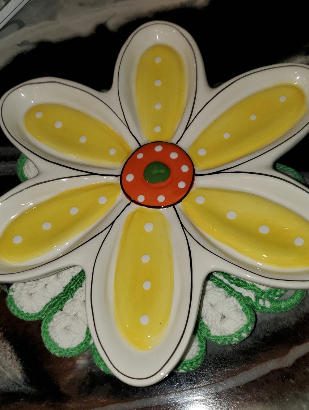 Cracker Barrel Spring has Sprung Daisy Plate, 7"